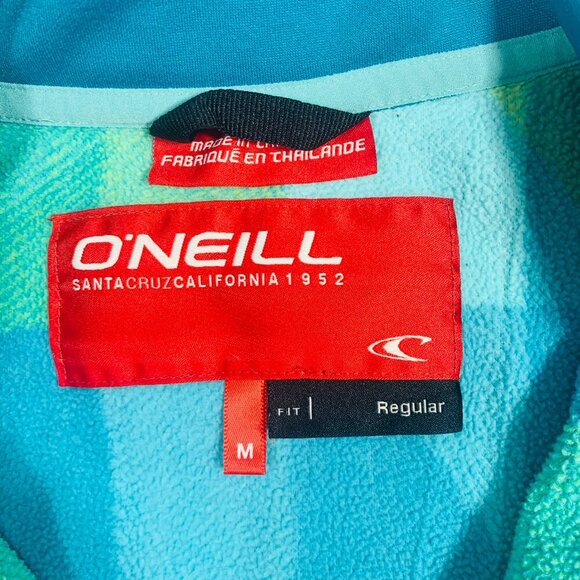 O'NEILL woman's Jacket top cat's eye Geometric Fleece size Medium - Picture 3 of 15